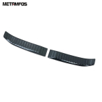 For Toyota Yaris Cross hybrid -2025 2026 Inner Rear Trunk Bumper Foot Plate Tailgate Door Sill Scuff Guard Plate Accessories Steel Carbon Fiber black