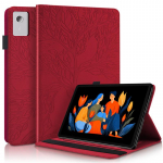 Kaitse&uuml;mbris Lenovo Idea Tab Plus 12.1 jaoks, &Uuml;mbris Tb361fu, Reljeefne Puuleht, PU Nahast Rahakott, Klappkate Xiaoxin Pad 12.1 Tolli Tb365fc jaoks Idea Tab Plus 12.1 punane