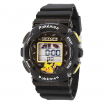 Sun Flame Digitaalkell Pikachu EL-ajaga ja &auml;ratusega Must J-AXIS Pok&eacute;moni disainiga, Taustvalgustus, Kalender, Stopper, Signaal, Funktsioonid, must