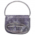 Diesel 1Dr Xs-Iconic L&otilde;ngaga Kootud Disain Pol&uuml;ester Mini &Otilde;lakott Crossbody Kotid Naiste kotid Sinine X08709P2197HA063 Basic Set (Bag+Dust Bag)