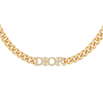 Dior Evolution Kuldne Pinnatud Kristall Metallist Kaelakee Naiste kaelakee N1583DVOCY-D301 Gold-Box/Dust Bag Random Shipment