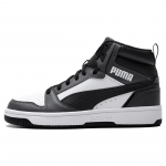 PUMA Rebound V6 392326-03 Valge/Must/Varjuhall Unisex Keskmise s&auml;&auml;rega Retro Korvpallijalatsid EU 36