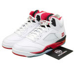 Air Jordan 5 Retro Fire Red 'Black Tongue' AJ5 HQ7978-101 2025 Meeste suurus 42