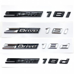 1 tk Auto 3D ABS SDrive 18i 18d Logo Tiivakere Pagasiruumi M&auml;rk Embleem Kleebised Kleebis X1 X3 X5 Z4 E48 F48 jaoks SDrive 18i h&otilde;be