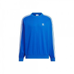 adidas Originals meeste sinine pikkade varrukatega &uuml;mmarguse kaelusega dressipluus sportlike triipudega XL sinine