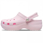 Crocs naiste klassikaline platvormking Croc roosa piimav&auml;rvi platvorm mugav libisev 211231-6ZW 34-35