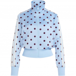 Adidas Originals Satiin Tr&uuml;kitud T&auml;piline Spordi Minimalistlik Seisukrae Triibuline Pikkade Varrukatega Jakk Naiste jakid KV1167 L