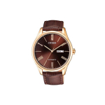 Citizen 50M veekindel mehaaniline liikumine nahast rihmaga k&auml;ekell 41mm Meeste kellad Pruun NH8363-14XB Regular Watch Box