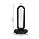 Vahelduvvool 220 V 38 W 254 NM UV+ Osoon Taimeriga Valgus Steriliseerimislamp 3 Tasandit Reguleeritav Aja Seadistus Ajastusrežiimid Indikaatorpiloot Disain Mini Kaasaskantav US Plug