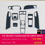 Bentley Continental GT 2012-2017 Paneeli Navigatsiooniekraani Autode Siseosa TPU Kaitsekile Kriimustuskindel Kleebis