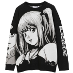 Meeste Hip Hop Streetwear Harajuku Kampsun Vintage Jaapani Stiil Anime T&uuml;druk Kudum 2026 Puuvillane Pullover Kampsunid Mees XXL must