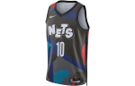 Nike x KAWS Korvpallivorm City Edition 2023/24 Hooaeg, Brooklyn Nets, Simmons Suurus 10 Meeste Must DX8487-011 L