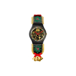 Swatch Originals Kvartsmehhanismiga 30M Veekindel Kell 34Mm Must Tihvliga Bioloogilisest Materjalist Korpusega Nahkrihmaga Unisex kellad SO28B115 Black