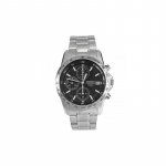 SEIKO 100 meetrit veekindel kronograafi funktsioon Kvartsterasest rihm 40mm meeste k&auml;ekell must sihverplaat SND367P1 must