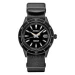 SEIKO Presage seeria 50 meetrit veekindel automaatne/manuaalne mehaaniline liikumine nahkrihm 40,8 mm meeste k&auml;ekell must sihverplaat SRPH95 must