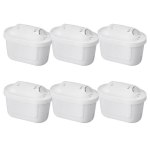 1/2/3/6 tk Veefiltrikassetti Keskkonnas&otilde;bralik Lihtne kasutada BPA-vaba Aktiivs&ouml;e Ioonveefiltrid Varuosad 6pcs white