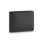 Louis Vuitton Kitsas Kahekordne Epi Nahast Rahakott Meeste Rahakotid Must M60332 Box(Basic Set+Box)