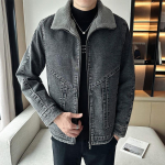 S&uuml;gis ja Talv Vabaaja Lihtsad Denim Riided Meeste Pesitud Retro Topid Suur Suurus Noorte Meeste Soe Jakk Trend M