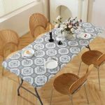 4 jalga/6 jalga Ristk&uuml;likukujuline Vin&uuml;&uuml;l Piknikulaua Kattekeer Veekindel Elastne Paigaldatav Lauakate V&auml;lilaudade Kate Telkimiseks S&ouml;&ouml;giks Siseruumides 30X48inch
