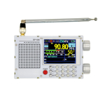 DP 666 Kaasaskantav t&auml;issagedusraadio 2,8-tollise IPS-puuteekraaniga Digitaalne raadio koduks, &otilde;ue, reisimiseks, telkimiseks, RDS-s&uuml;steemiga, l&uuml;hilaine HiFi FM AM SDR valge