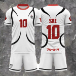Blue Lock Jaapan U20 Valge Multikas Anime Cosplay Meeste &Uuml;likonn S&auml;rk Suvine T&auml;iskasvanu/Laps L&uuml;hikeste Varrukate Komplekt Mood Naiste Spordikomplektid S