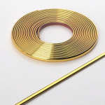 1 tk 5m x 0,8cm Kuldne PVC Dekoratiivne &Auml;&auml;reteip - T&auml;iuslik Seinale, Lakke ja M&ouml;&ouml;bli &Auml;&auml;ristamiseks Sile Seinanurk W (Gold,5mx8mm) kuld