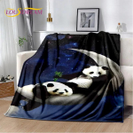 3D Joonisfilm Armas Panda Tekk, Flanelltekk Visketekk, Laste Soe Tekk Kodu Elutoa Magamistoa Voodite Diivani Pikniku Kate 150x200cm