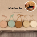 Yogodlns Fashion &Uuml;mmargused &otilde;lgkotid naistele Suvine kootud rannakott K&auml;sitsi valmistatud Crossbody &otilde;lakott Bohemia Messenger Bag K&auml;ekott 16.5x8x16.5cm roosa