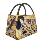 Gustav Klimt Suudlus Abstraktne Freyas Art Isoleeritud L&otilde;unakott Toidukarbid Lekkimiskindel Anum K&uuml;lmakott Termiline L&otilde;unakast Toidukott One Size