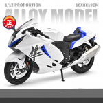 1:12 Suzuki Hayabusa Gsx-1300R Sulamist Sportmootorratta Mudel Valatud T&auml;navav&otilde;idus&otilde;idu Mootorratta Mudel Heli ja Valgusega Laste M&auml;nguasi Kingitus