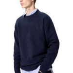 UNIQLO L&otilde;tv l&otilde;ige Madalad &otilde;lad &Uuml;mar kael Pikkade varrukatega kampsun Meeste kampsun 479235-69 L blue