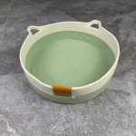 K&auml;sitsi valmistatud puuvillase k&ouml;ie kassivoodi Neli aastaaega Pestav Kriimustusmatt Hubane uru kassidele ja v&auml;ikestele koertele Kodukaunistus Kingitus kassis&otilde;pradele (as the picture,35cm) beige