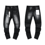 Meeste Tatters Pritsitud V&auml;rv Meeste Slim Rebenenud M&auml;rgiga Venivad Retro K&otilde;rgekvaliteedilised Meeste P&uuml;ksid 38 black
