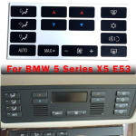 1 komplekt auto kliimaseadme &otilde;hukonditsioneeri l&uuml;liti nuppude katteid BMW X5 E53 1999-2006 E39 1996-2002 jaoks white