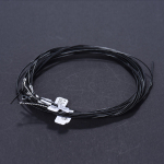 Alice AC136BK-N mustast nailonist klassikalise kitarri keeled 6tk/komplekt (.028-.043) Tavaline pinge &uuml;he Co-ga