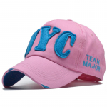 Naiste pesapallim&uuml;ts, puuvillane kaskett, luust Snapback m&uuml;tsid, meeste m&uuml;tsid, Nyc, kiri, NY pesapallim&uuml;ts 55-60cm roosa