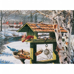5D DIY teemantmaaling linnud lumes tikandid mosaiik ristpistes kividekoor 20X30CM