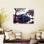 Teemantmaaling Scenic &uuml;mmargune auto teemanttikandid T&auml;ielik uus saabunud pilt kividest 20X30CM