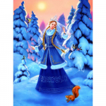 5D Teemanttikandid Talvine t&uuml;druku kivikivist pildid T&auml;ielikult &uuml;mmargused teemantmaalid J&otilde;uluportree 20X30CM