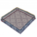 3-osaline Vintage meeste puuvillane ruuduline taskur&auml;tik, kandiline Hanky 43 x 43cm mitmev&auml;rviline