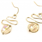 Les Tr&eacute;sors De Lily [L5102] - Boucles Cr&eacute;ateur 'Scarlett' blanc bor&eacute;al valge
