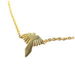 7bis [Q6049] - Bracelet artisanal 'Condor' dor&eacute; -  11x10 mm kuld