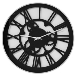 Les Tr&eacute;sors De Lily [R0593] - Horloge Murale 'Vintage Design' noir (rouages) - 45 cm must