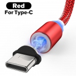 VAORLO USB-magnetiline laadimiskaabel koos C-t&uuml;&uuml;pi pistikuga Lihtne laadimine XiaoMi Huawei Fashion laadimiskaabli jaoks Mugav laadija