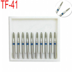 10 tk/komplekt Dental Diamond Bur Drill Medium FG 1,6 mm Poleeriv silumine Kiire k&auml;siinstrumendi TF-41 Dentista t&ouml;&ouml;riistade jaoks