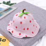 Maasikatr&uuml;kiga beebim&uuml;ts Suvine &auml;mbrik&uuml;bar Outdoor Beach Panama Cap Laste p&auml;ikesek&uuml;bar