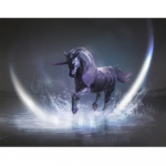 Teemant 5D DIY Teemantmaal Kuu &Uuml;kssarvik Mosaiik Ristpistes Kunstmuster Teemanttikandid K&auml;sit&ouml;&ouml; Kodukaunistus Full Square (20X30CM)