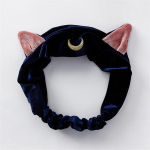 Anime Sailor Moon Luna Artemis Kassi k&otilde;rvad Peapael Peakatted Cosplay Rekvisiidid Armsad N&auml;opesu Meigit&ouml;&ouml;riist Juuksepaelad Aksessuaarid valge