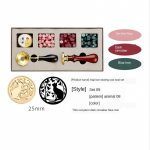 DIY templid Vaha pitseri karbi komplekt Eemaldatav templilusika komplekt Tihendushelmed &Uuml;mbrik Pulmapakend Kingitused Postkaart set 09