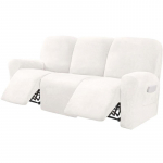 Ultimate Decor 8-osalised lamamistoolikatted Velvet venivad lamamiskatted 3 padjaga lamamisdiivani katte jaoks 3-Seat